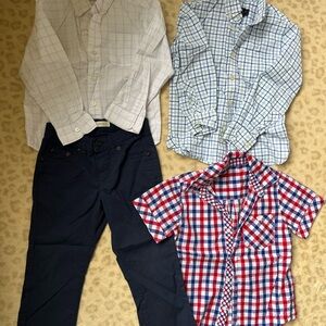 Boys pants and button down bundle (size 4T)